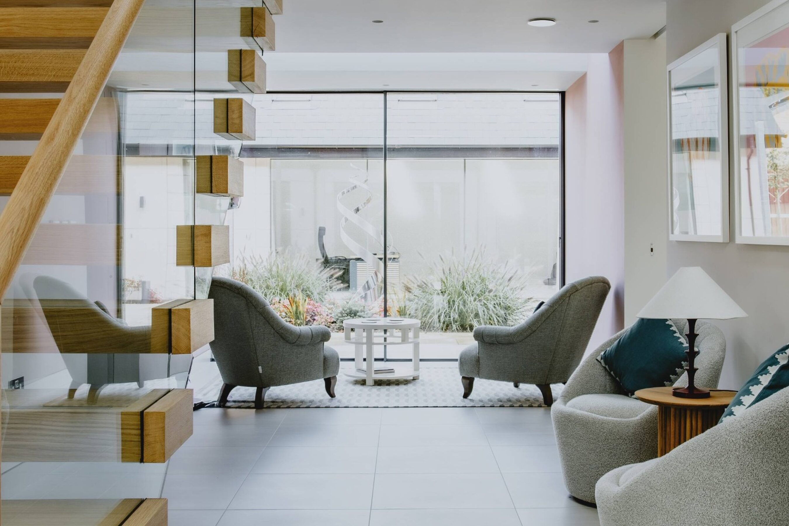 Lobby View of Slim Sliding Glass Doors in Nottingham